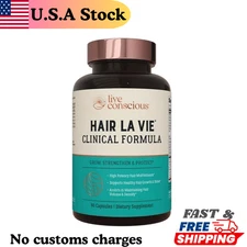 Hair La Vie Live Conscious Clinical Formula Growth 90 Count (Pack of 1)