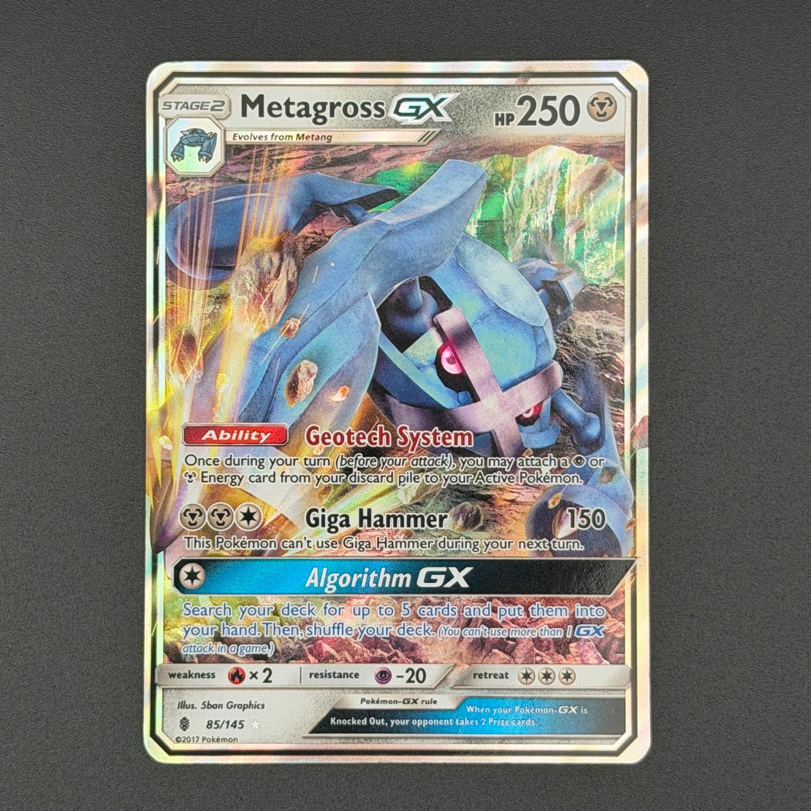 Metagross GX 85/145 Holo Ultra Rare Guardians Rising Pokemon LP