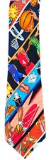 Vintage Nicole Miller 1993 Basketball Tie Hand Sewn 100 Silk