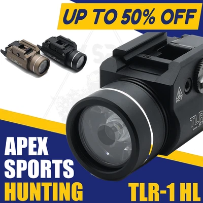 APEX SPORTS HUNTING TLR-1 Tactical 1000 Lumen C4LED Strong Weapon Light Flashlight LED Light - Clone