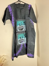 Women  s Dress. African Clothing. Short Dress with two size pockets.Size: L