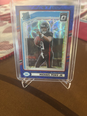 2024 Panini Donruss Football Michael Penix Jr. Optic Preview Blue Scope No. 308