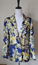 Banana Republic Limited Edition Silk Floral Blazer Jacket Size 4