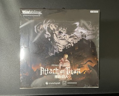 Weiss Schwarz Attack on Titan Final Season AOT3 Booster Box - New Sealed |  eBay