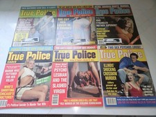 True Police Cases Magazine Full Year 1985 Volume 35 No. 1-6 6 Bimonthly Issues