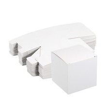 15 x Paper Cardboard Boxes Gift Paper Box White 3.1x3.1x3.1 Inch for Gift Wrap