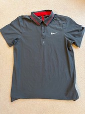 Medium Roger Federer Dri Fit Nike tennis t shirt 2011 grey / red