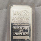 Johnson Matthey 1 Ounce Troy 999 Fine Silver Bar