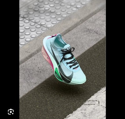 New 14 Nike ZoomX Alphafly Next% 3 Glacier Blue Mint Foam Running