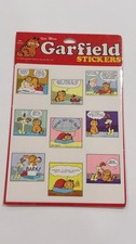 Vintage 1978 Garfield Comic Strip Stickers Jim Davis Odie 9 Panels Sealed