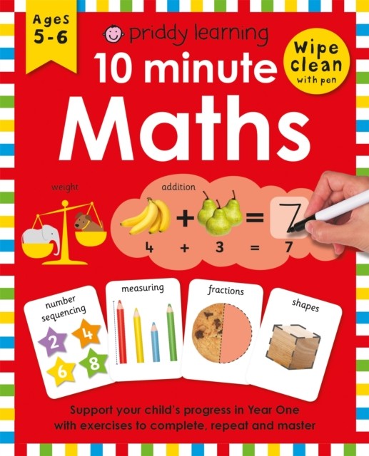 10 Minute Maths by Priddy Books (Spiral bound)