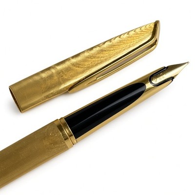 Waterman C/F Plaqué Or G Füllfederhalter 18K 750 Goldfeder France Vintage 70er
