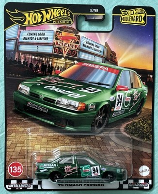HOT WHEELS PREMIUM BOULEVARD CASTROL 1994 NISSAN PRIMERA Green | eBay