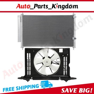 Aluminum construction Electric AC Condenser Cooling Fan Kit For 09-10 Pontiac