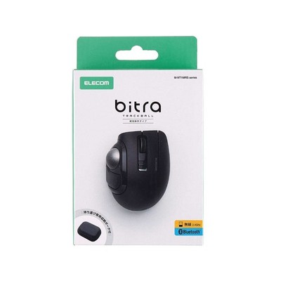 ELECOM bitra Trackball Mouse Bluetooth 5 Buttons Black M-MT1MRSABK from Japan