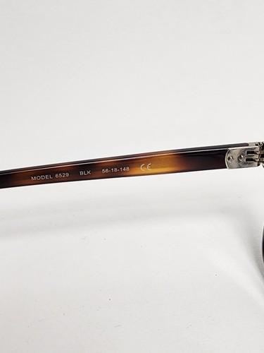 MODO 6529 Handgefertigte Rechteckige Herrenbrille in Schwarz / Schildpatt | 56 mm - Bild 6 von 12