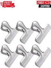 6 Pack Bag Clips, Stainless Steel Chip Clip, Chip Clips Bag Clips Food Clips, Ba