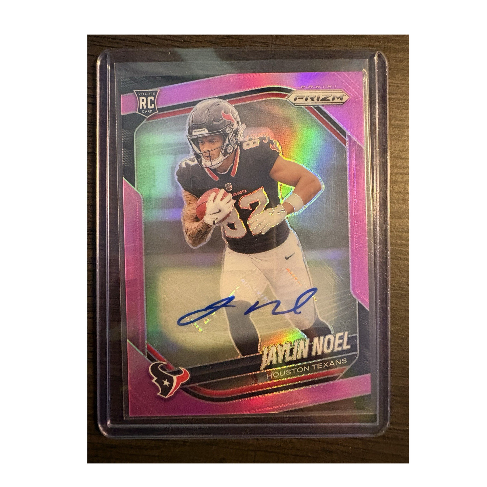 Panini Prizm Jaylin Noel #386 Pink Prizm Rookie Autograph Houston Texans 2025