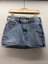 PacSun Denim Mini Skirt Size 23 Light Wash High Rise Jean Skirt Y2K Casual