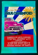 Paul Oakenfold LIVE FROM HAVANA December 5, 2018 poster (rare)