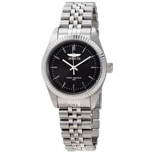 Invicta Specialty Black Dial Stainless Steel Ladies Watch 29395