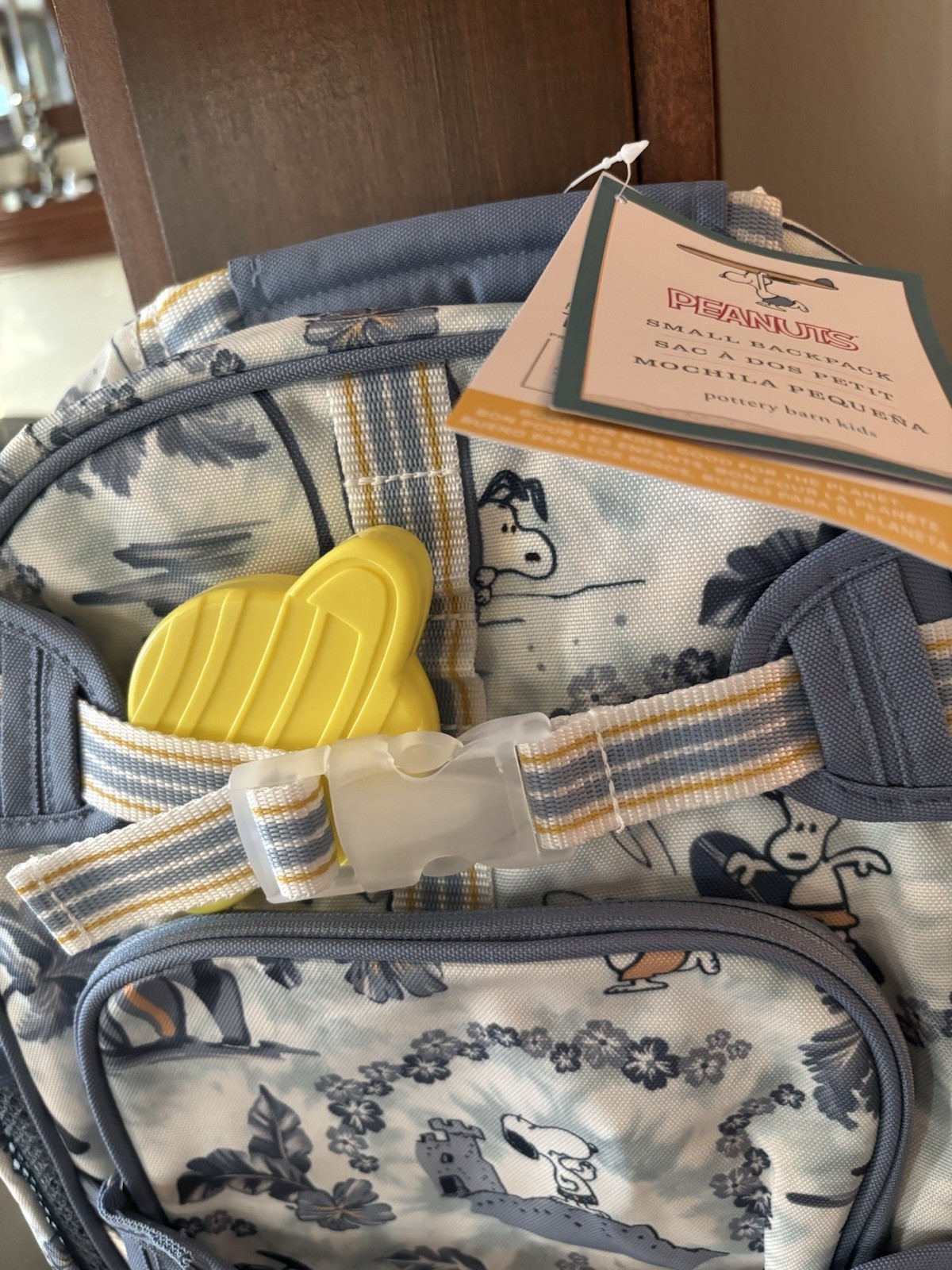 PONY Zaino Pottery Barn scuola SNOOPY Disney arachidi spiaggia borsa da viaggio pre k bambino e.