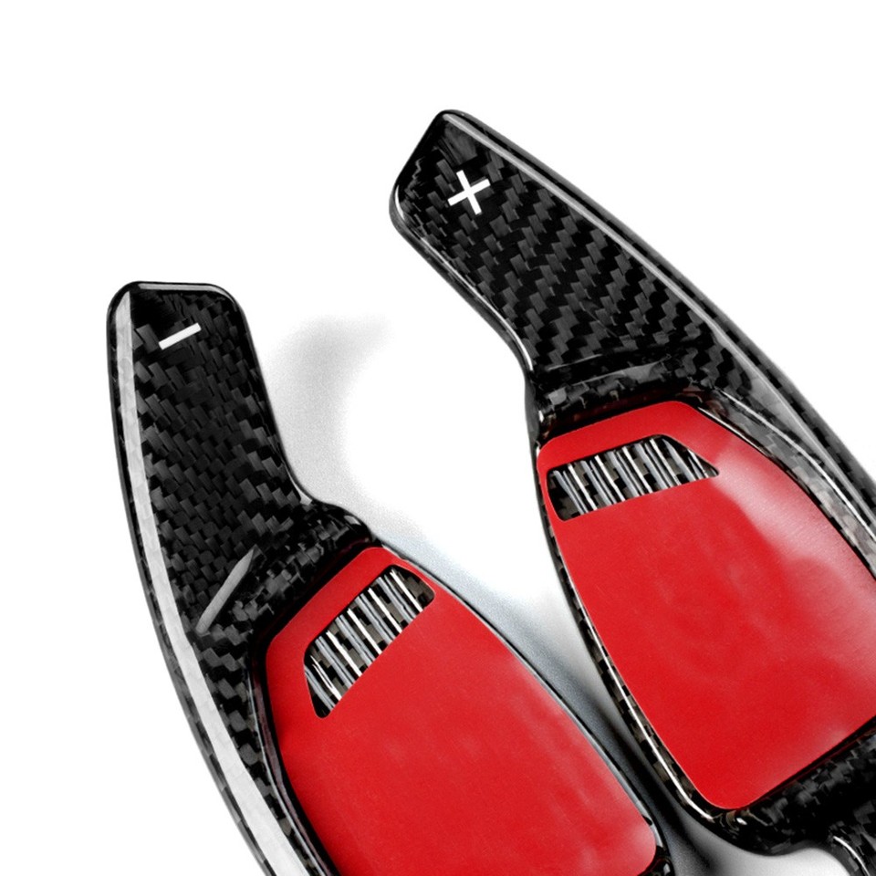 Forged Carbon Fiber Steering Wheel Paddle Shifter Extension Fit Audi ...