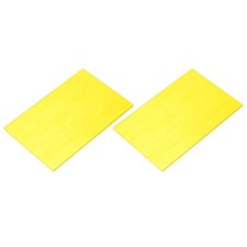 2 Pcs Stained Glass Sheet Mosaic Tile 7.9 Inch x 5.9 Inch Bright Yellow