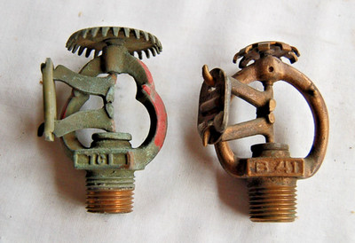 Lot of 2 Fire sprinkler heads ~ Hodgman 101 & B41 212