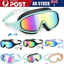 Kids Anti-Fog Swimming Goggles Pool Swim Adjustable Glasses Children Boys Girls