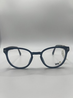 Wagner + Kühner WK+ Brille Gestell Blau Rund Größe 48 20