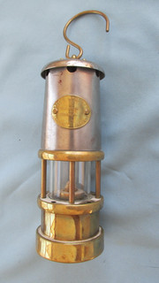 Brass Steel Hockley Lamp & Light Company Colliery Small Size Miners Safety Lamp