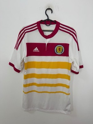 SCHOTTISCHE NATIONALMANNSCHAFT 2014/2015 AUSWÄRTS FUSSBALLTRIKOT ADIDAS TRIKOT GRÖSSE M ERWACHSENE