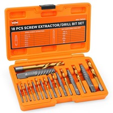 Screw Extractor Set,18 Piece Easy Out Set and 18 Pieces