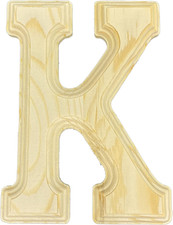 Pine Wood Beveled Wooden Alphabet Letters for Arts  Crafts, Decorations and DIY