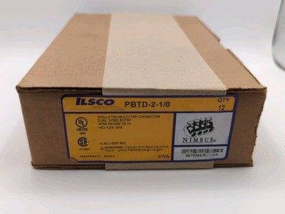 ILSCO PBTD-2-1/0 Nimbus Insulated Multi-Tap Connector Dual Side Entry Box of 12
