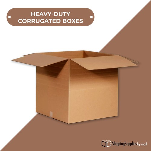 Paquete de 15 cajas corrugadas Kraft ECT-32 20 x 14 Multi-Profundidad 12, 10, 8" - Imagen 2 de 6