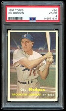 1957 Topps #80 Gil Hodges PSA 4 VG-EX
