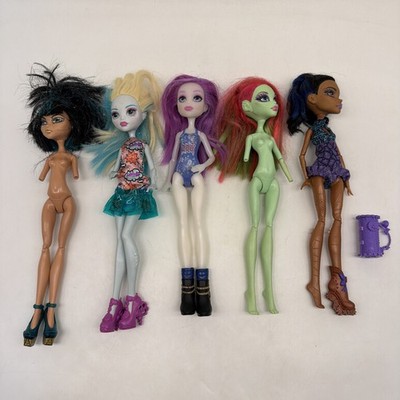 Monster High Five (5) Doll Incomplete Lot! As Is! 