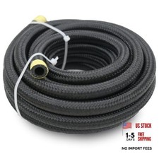 6AN Transmission Cooler Line - 6AN Fuel Line Hose 16FT Braided Push AN6 16FT