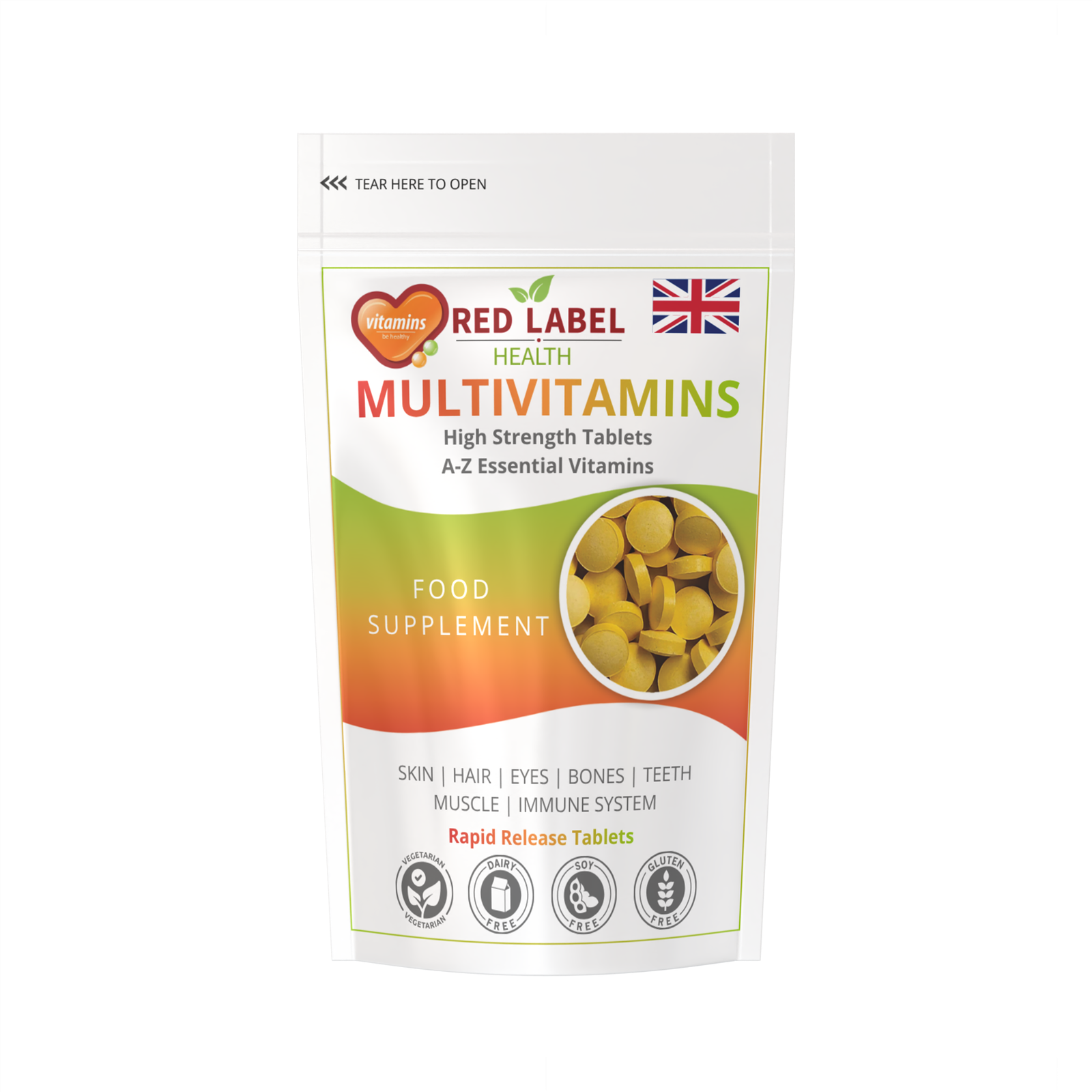 Daily Multi Vitamins 200 Tablets A-Z Essential Vitamins High Strength Tablets