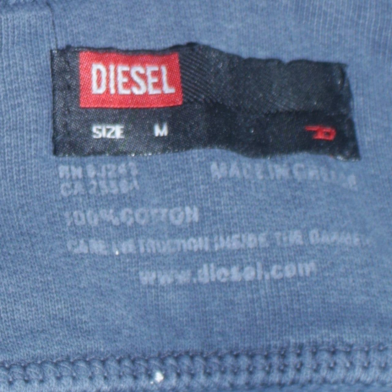 Diesel Blue Hoodie Mens M image 7