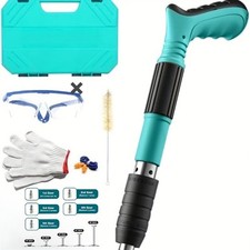 Quick Acting Reliable Stable Easy to Install Concrete Nail Gun Kit Small Toolbox