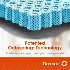 Dormeo Premium Queen Mattress Topper 3 Inch Cooling Mattress Topper w/Octaspring