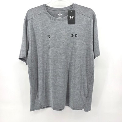 Under Armour Mens UA Tech Vent SS Training Shirt Grey Space Dye  XL NEW