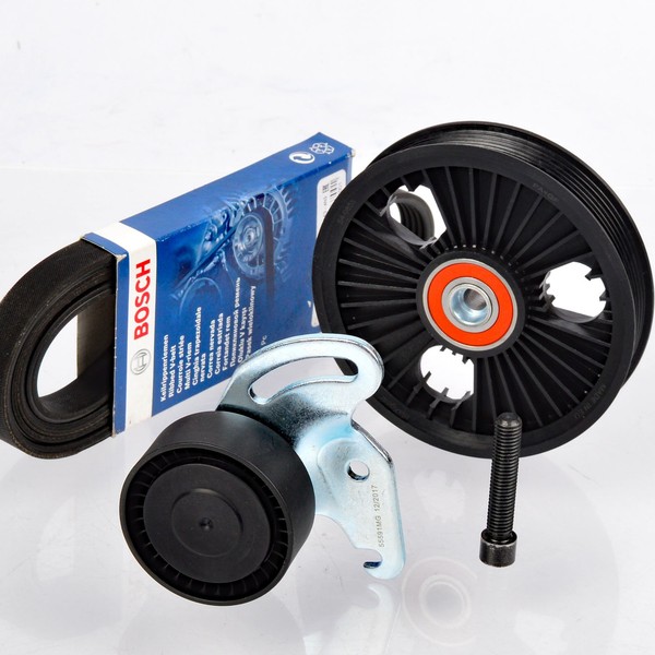 Bosch 5PK1135 Keilrippenriemen + Rolle FüR Renault Kangoo Scenic Megane Dacia-image