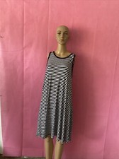 old navy sleeveless striped dress L