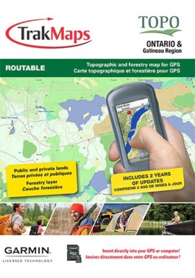 TrakMaps TOPO Ontario - Garmin GPS Map
