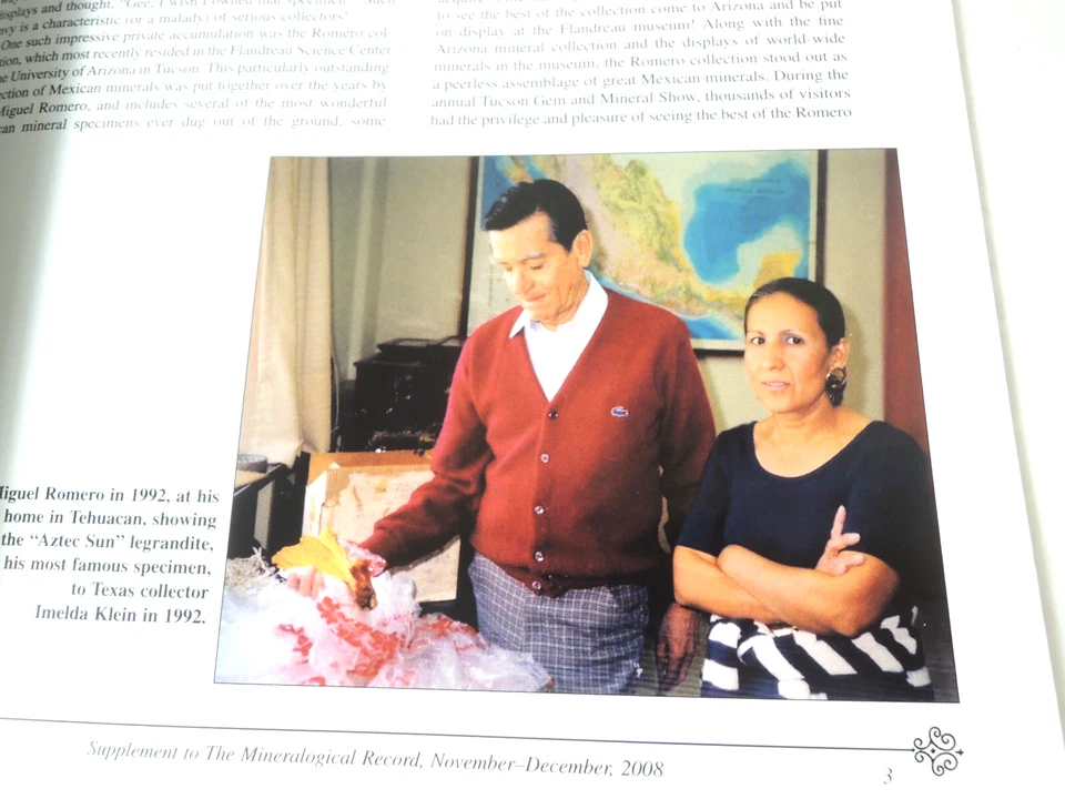 Miguel Romero Mexico Minerals Supplement Mineralogical Record Magazine 2008 - Image 3 of 4