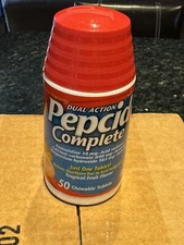 Pepcid Dual Action Complete Tropical Fruit Flavor 50 Chewable Tablets Each